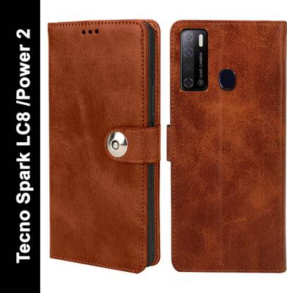 Coverage Flip Cover for Tecno Spark LC8 /Power 2