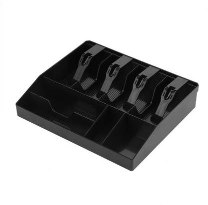 Aryamurti Insert Cash Tray Cash Register Drawer 4 Bill 4 Coin Slots Insert Coin Tray Cash Box