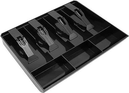 Aryamurti 4 Slot Cash Box With 3 Coin Grid - Cash Register Tray Cash Box