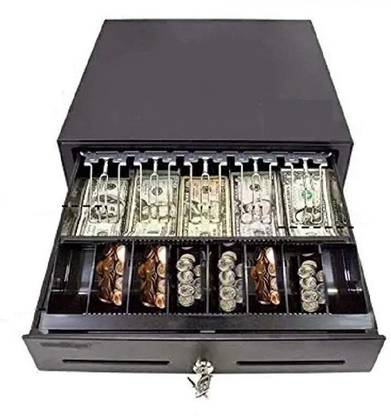 SWAGGERS Cash Drawer/ Cash Box with 5 notes and 8 Coins Slots Cash Box
