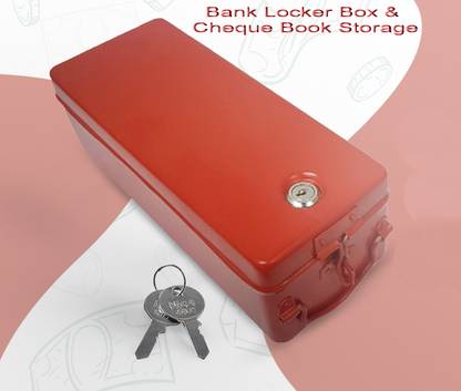 JAYCO Metal Box for Cheque Storage / Cash Box Bank Locker Cash Box