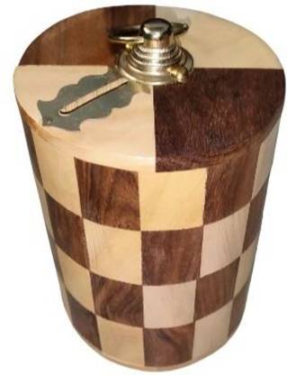 crafty city Wooden Post Office /,Money Bank Cash Box