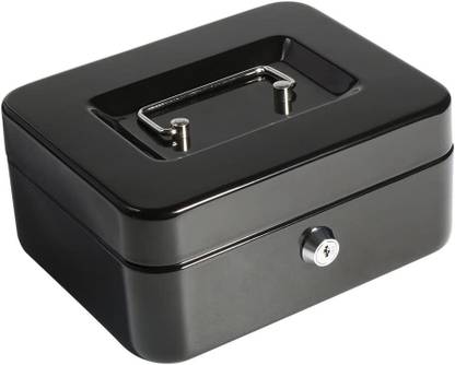 Nispruhay Metal Cash Box with Key Lock Cash Box