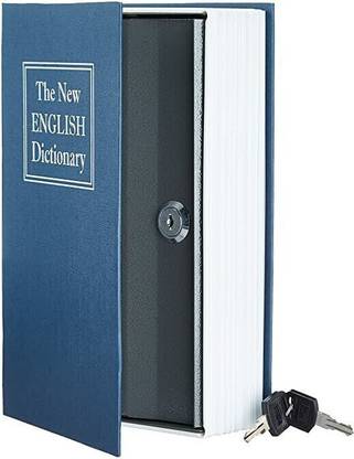 VAKRA Book Locker Dictionary With Key Lock For Jewelry & Money With Hidden Secret Cash Box