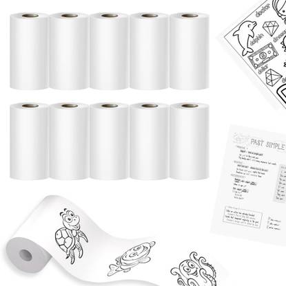 SWL Mini Printer Roll ,Non Sticky 9 White Refill Roll For Mini printers Thermal Cash Register Paper