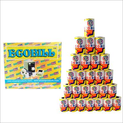 ECOBILL Thermal paper Pack of 90 rolls POS till Cash Register Machine rolls-57 mm *36 mm Thermal Cash Register Paper