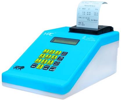 HPC Printing Calculator For Shops With Battery Table Top Cash Register