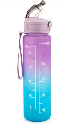 Sohail NOVAHAVEN 900ml Gradient Water Bottle with Straw | BPA-Free Plastic Sipper, Serve Casserole