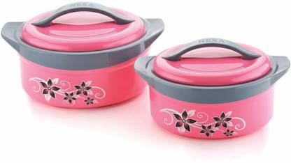 HASHONE Casserole Box for Food Searving Inner Steel Insulated Pack of 2 Serve Casserole Set
