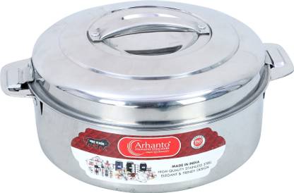 Philocaly Enterprises HotPot,chapati box/chapati container/hot case in Stainless Steel 2500 ML Serve Casserole