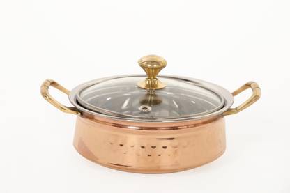 Brass Globe COPPER DONGA | COPPER CASSEROLE DONGA | SERVING BOWL | SERVING DONGA Serve Casserole