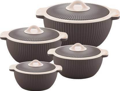 GALOOF Thermal Insulated Serving and Braising Casserole Thermoware Casserole / tureen Pack of 4 Thermoware Casserole