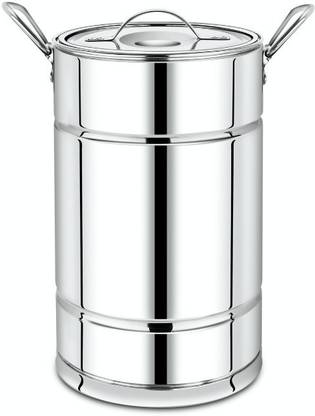 JAYCO Stainless Steel Bigger Size Insulated Hotpot with Lid | 10 Liter Open Mouth Serve Casserole