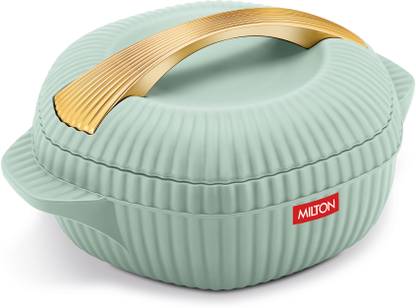 MILTON Oyster 1500 PU Insulated Inner Stainless Steel Casserole, 1275 ml, Light Green Serve Casserole