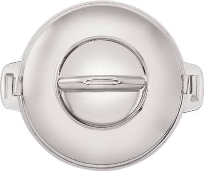 Dhara Stainless Steel Handi Casserole 3500ML /Stainless Steel Hot Pot/chapati Box 1 Serve Casserole