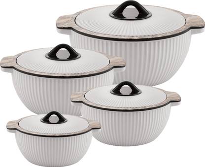 GALOOF Thermal Insulated Serving and Braising Casserole Thermoware Casserole / tureen Pack of 4 Thermoware Casserole Set