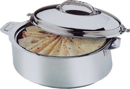 KUBER INDUSTRIES Casserole/HotPot,chapati box/chapati container/hot case in Stainless Steel 3500 ML (Cass34) Thermoware Casserole