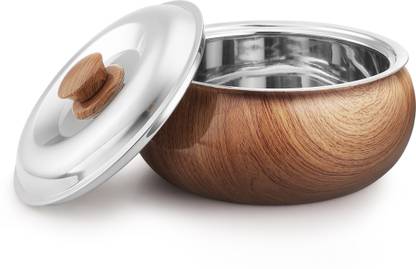 Classic Essentials Stainless Steel Insulated, Double wall Hot Meal Serving Belly Serve Casserole