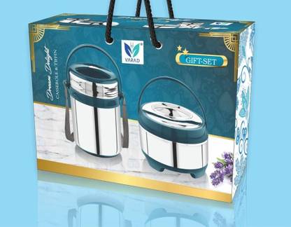 INSULATED Insulated Food Server Casserole & Tiffin Pack of 2 Serve Casserole Set