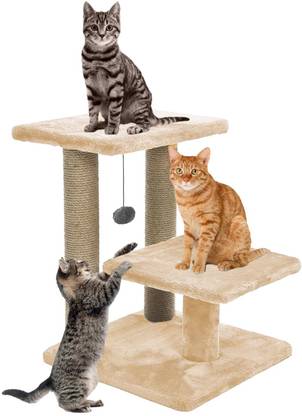 WUDYHUB Cat Tree with Multiple Levels and Scratching Posts Free Standing Cat Tree