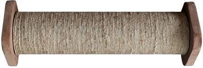 Hiputee Horizontal Single Sisal Rope Scratcher Activity Scratching Pole for Kittens Cats Free Standing Cat Tree