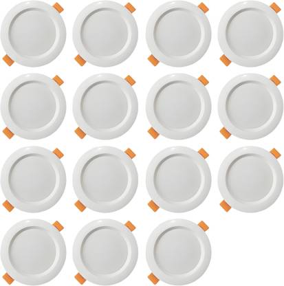 MVL 10W White Bright Led Ceiling Down Light White Pack of 15 Ceiling Light Ceiling Lamp