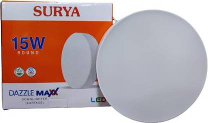 SURYA RMSDL - 15w Dazzle Max White Ceiling Light Ceiling Lamp
