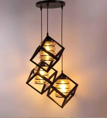 GENREE Square Luster Cluster Hanging Lights/ Pendant Light/Ceiling Light for Home Decor Chandelier Ceiling Lamp