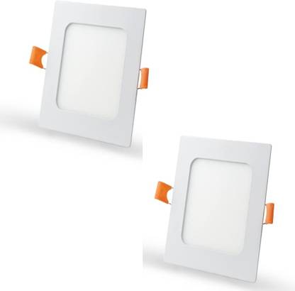 BALRAMA 2pc Ceelite 15-Watt Square Panel LED White Light Led Panel Light Conceal POP Ceiling Light Ceiling Lamp