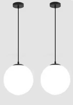 Areezo AREEZO HANGING PENDENT DOOM LIGHT BLACK COLOUR (BULB NOT INCL.)(PACK OF 2) Pendant Lamp Ceiling Lamp