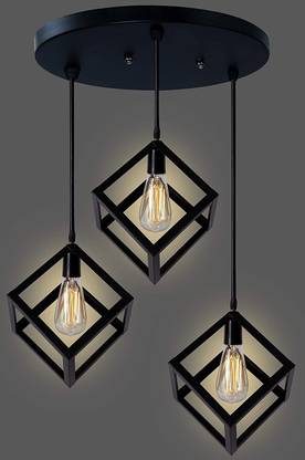 GAUVIK GAU-CLUSTER HANGING CUBIC THALI Cluster Pendant Light/Cluster Hanging Light/Cluster Ceiling Light for Restaurant,Bedroom, Living Room and Home Decor Chandelier Ceiling Lamp