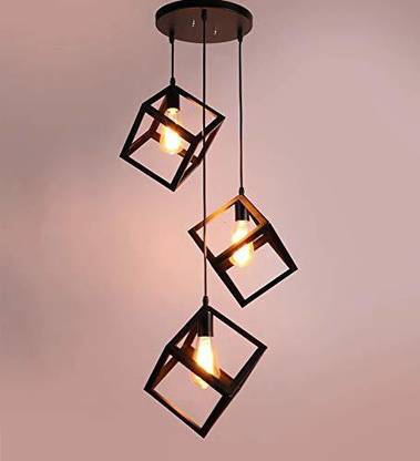 GAUVIK GAU-CLUSTER HANGING SQUARE THAALI Cluster Pendant Light/Cluster Hanging Light/Cluster Ceiling Light for Restaurant,Bedroom, Living Room and Home Decor Chandelier Ceiling Lamp