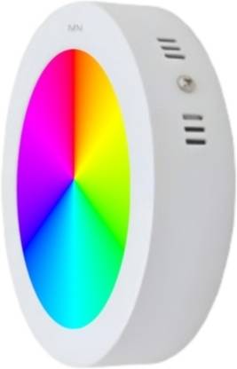 MNLight 9 Watts Round Surface 7 in 1 Multi color Down Light, Pack of 1 Recessed Ceiling Light Ceiling Lamp