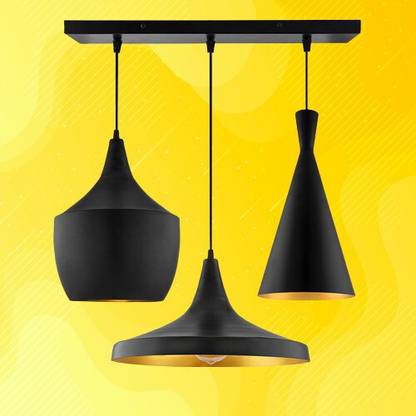 GENREE GEN- BLACK CLUSTER 0018 LINEAR THAALI Pendants Ceiling Lamp