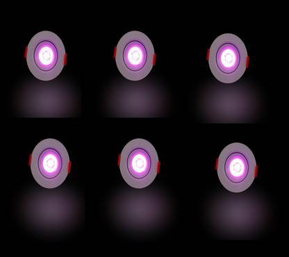 D'Mak 1W LED Spot Light COB BUTTON LED LIGHT IN Round Recessed Ceiling Lamp