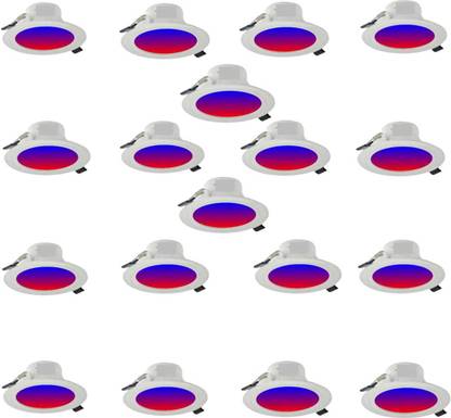 NEW INDIA LIGHTING Led joy Concealed Light 3 Color 18 pieces (red blue pink) Recessed Ceiling Light Ceiling Lamp