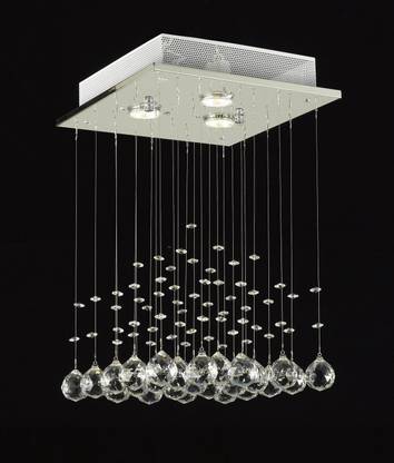 Crysta World Home Decorative Crystal Lightning Fixture Ceiling Light chandelier home décor 968710 WHITE LIGHT Chandelier Ceiling Lamp