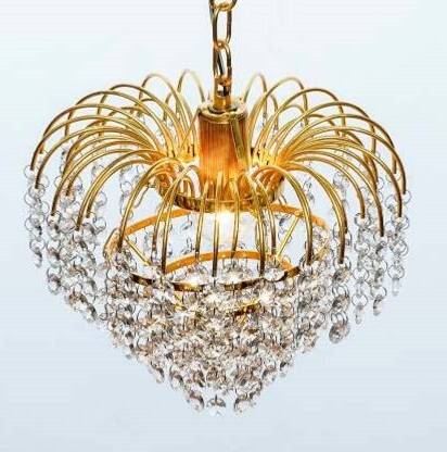 Shri Mahal Antiques LED Crystal Small Size Jhumar Ceiling Light For Living Room/Hall/Bed Room etc. Chandelier Ceiling Lamp