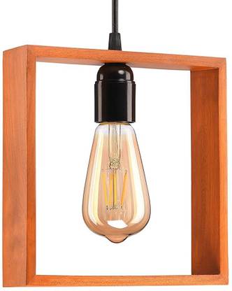 DARUSILPI Kerala Original Handmade Wooden Teak Hanging Decorative Pendant Light Chandelier Ceiling Lamp