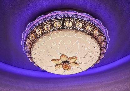 ORAB Crystal Round Light and Modern LED 12 inch Chandelier Ceiling Lamp