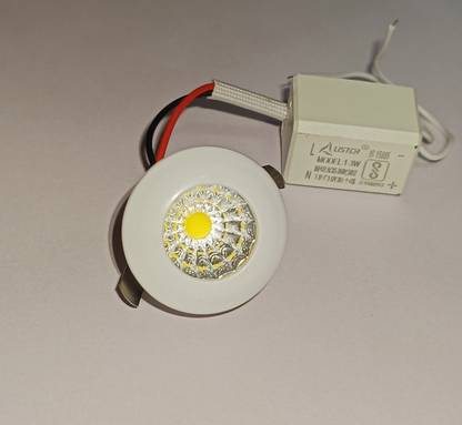 cob button Lister Niche Spot Light - 1watt, (Color - Warm White) 3000k , Pack of 2 pcs. Spot Light Ceiling Lamp