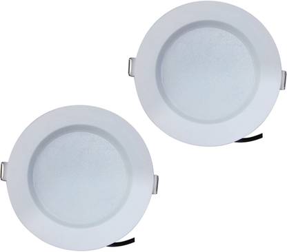 BENE Bene LED 7w Round Recessed Light, Color of LED Green (Pack of 2 Pcs) Recessed Ceiling Lamp