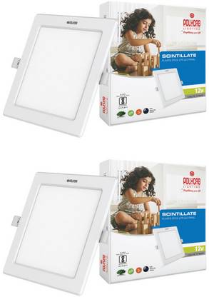 Polycab 12W LED Panel Light Scintillate Edge Slim Ceiling Light Ceiling Lamp