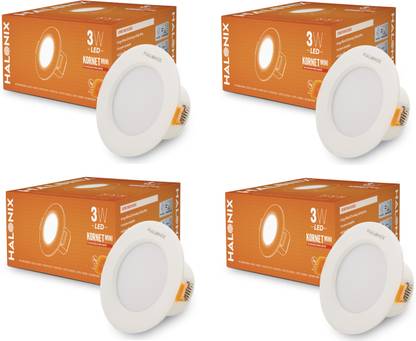 HALONIX 3W Round Kornet mini Recessed downlighter cutout 55mm Ceiling Light Ceiling Lamp