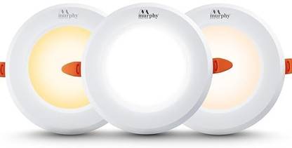 MURPHY LED 7W VIVO 3IN 1 COLOR CHANGING CONCEALED BOX DOWN LIGHT (CW/NW/WW, Pack of 2) Recessed Ceiling Lamp