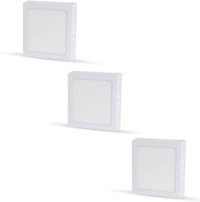 D'Mak 22w square surface super brites pack of 03 Surface Led Lights Recessed Ceiling Lamp
