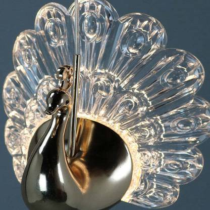 GLIMBIN Exclusive Peacock Shape Hardware Acrylic LED Pendant Light for Living Room Pendants Ceiling Lamp