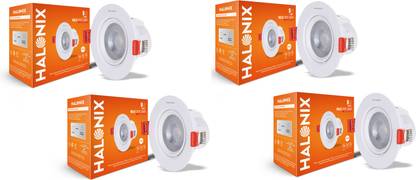 HALONIX SPOT LIGHT LED DOWNLIGHTER ROUND 3W WHITE CUTOUT 54MM pack 4 Ceiling Light Ceiling Lamp