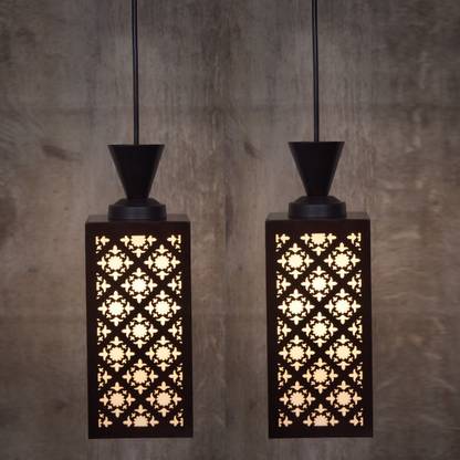 VSP FASHION Handcrafted Wooden Hanging Lamp with Timeless Design for Ambient Lighting Ceiling Light Ceiling Lamp