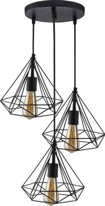 Brightlyt 3 Lights Diamond Hanging Chandelier Chandelier (Without Bulb) Chandelier Ceiling Lamp